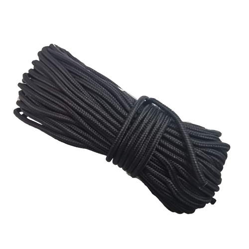 Braided Rope Black 4MM x 1M