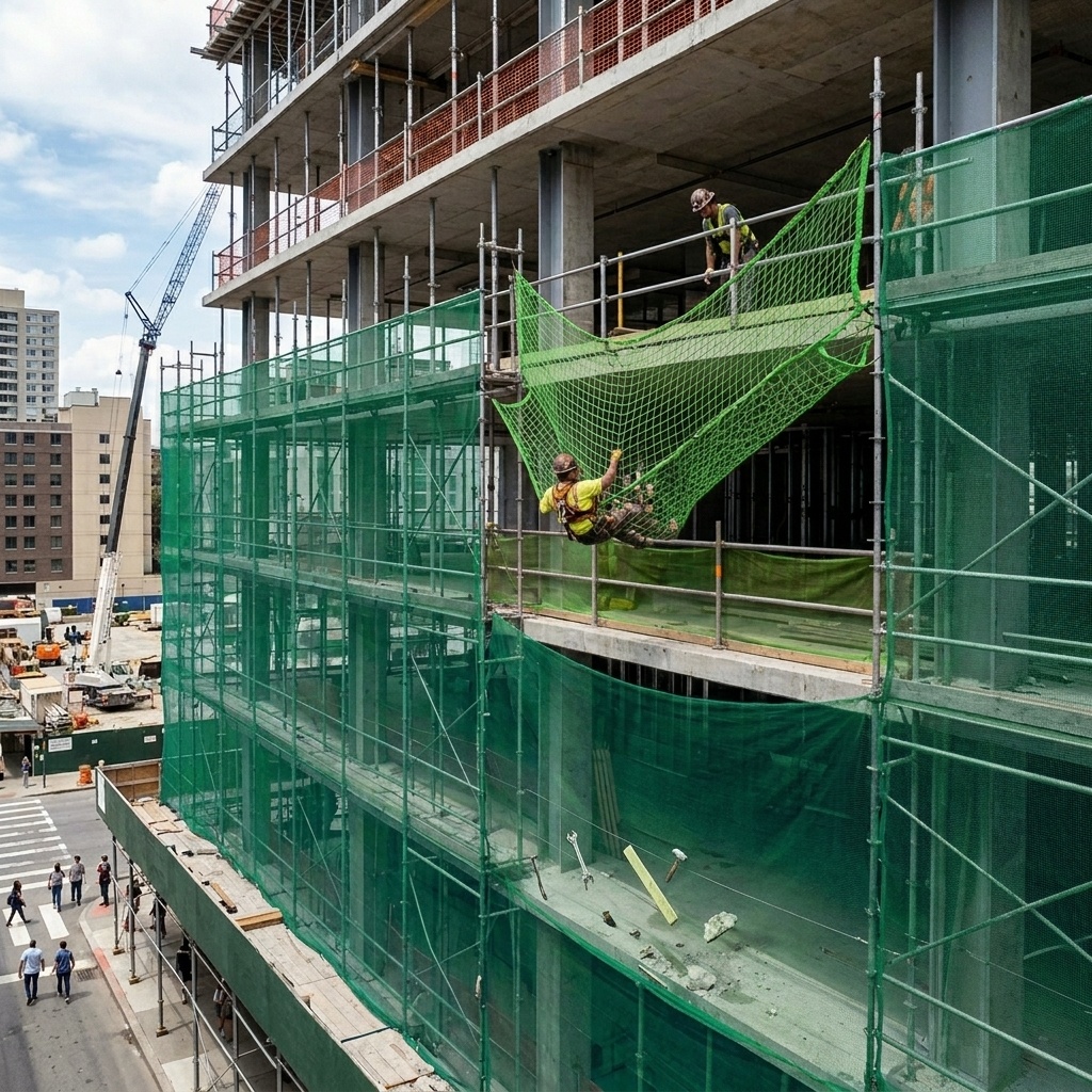 Install construction nets