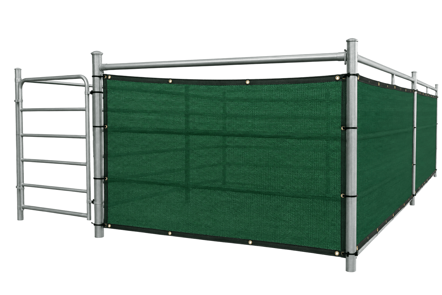 windbreak netting for zero-grazing units